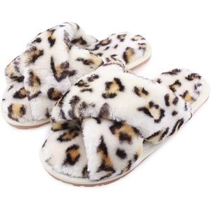 Womens House Fuzzy Slippers